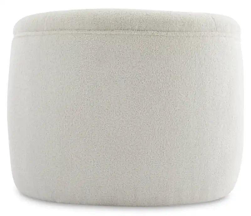 31.1 Fauteuil d'appoint incurvé en tissu Sherpa - Crème glacée