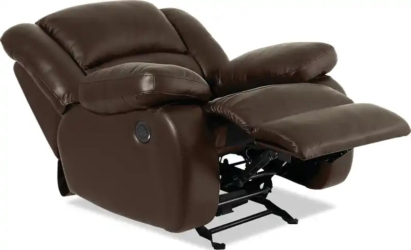 Fauteuil inclinable électrique 42 en cuir véritable