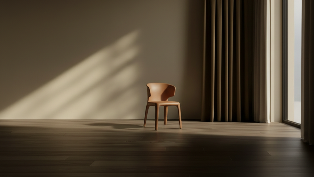 Wide Shot Chair Scene 8K